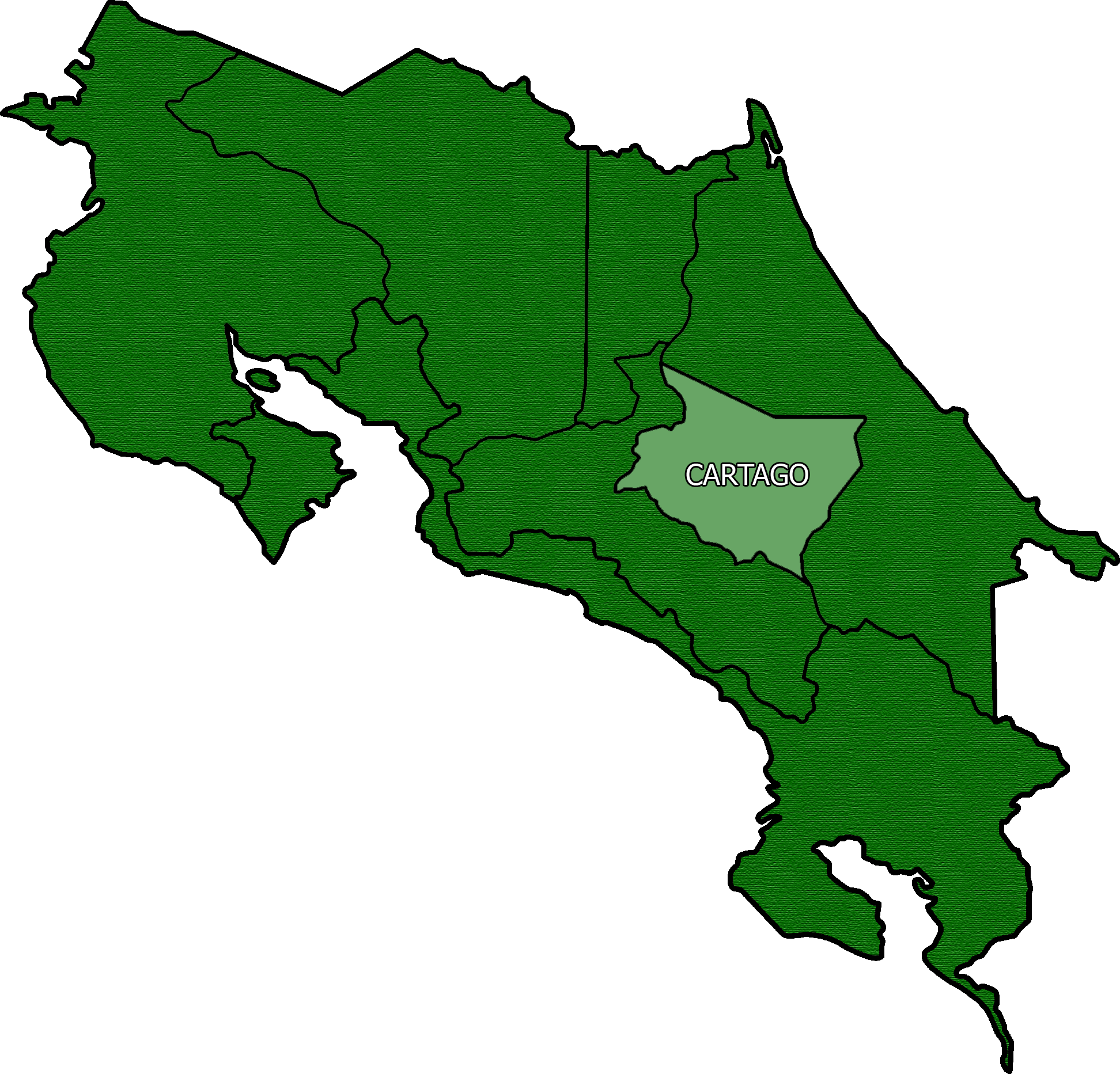 Cartago Costa Rica Map